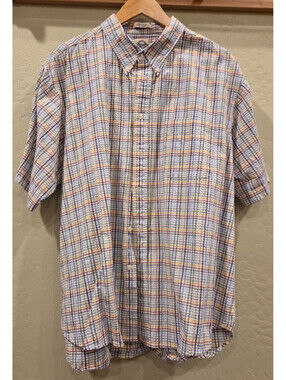 Shaver Lake Men's Plaid Shirt Size XXL Short Sleeve.  Pre-Owned.  Excellent Cond